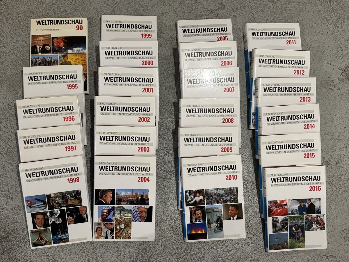 Bücher: Weltrundschau 1990, 1995-2016 – Gebraucht aus Wohlenschwil von susburg