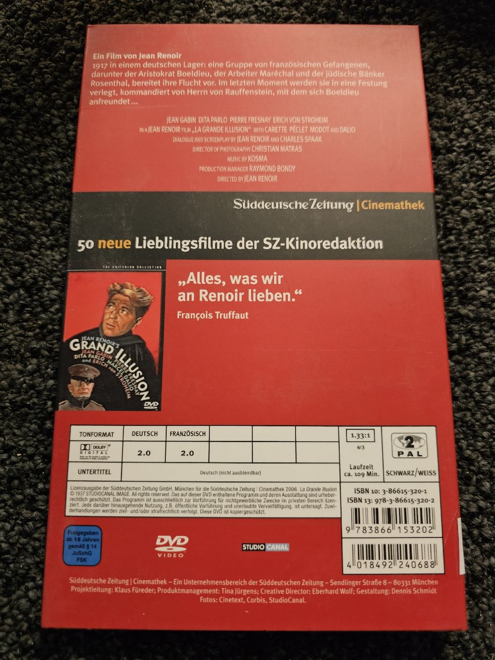 Tutti i DVDs: DVD Die grosse Illusion (21673) – Usato da Ruswil venduto da jan_bxl5 1