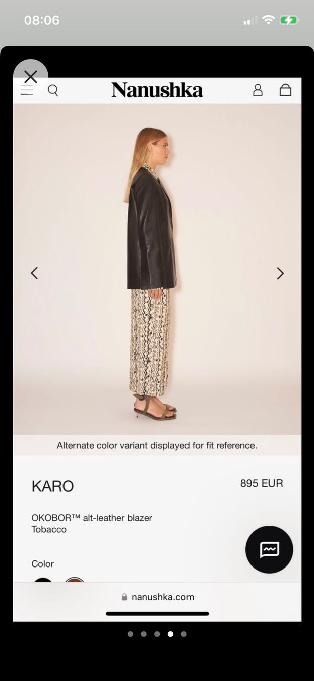 Nanushka Giacche: Nanushka oversized leather blazer black – Usato da Basel venduto da ana_6yp9 4