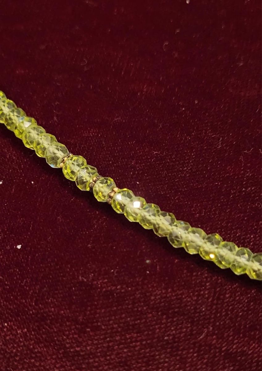Catenine: Grüne Steinkette – Nuovo e nell'imballaggio originale da Münsingen venduto da Goldschmiede_Ambrosi 2