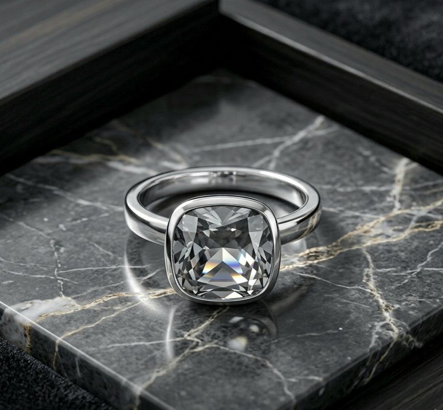 Ringe: Modernes Design Silber Ring 925 mit Bergkristall  - NEU – Neu und originalverpackt aus Uetikon am See von Coralreef