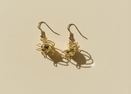 Golden spiral earrings, new trend for summer season!