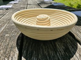 Gärkörbchen rund Holz mit Mittelsteg-NEU