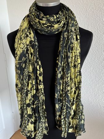 Colora Schal, 27% Seide, Hellgrün, NEU