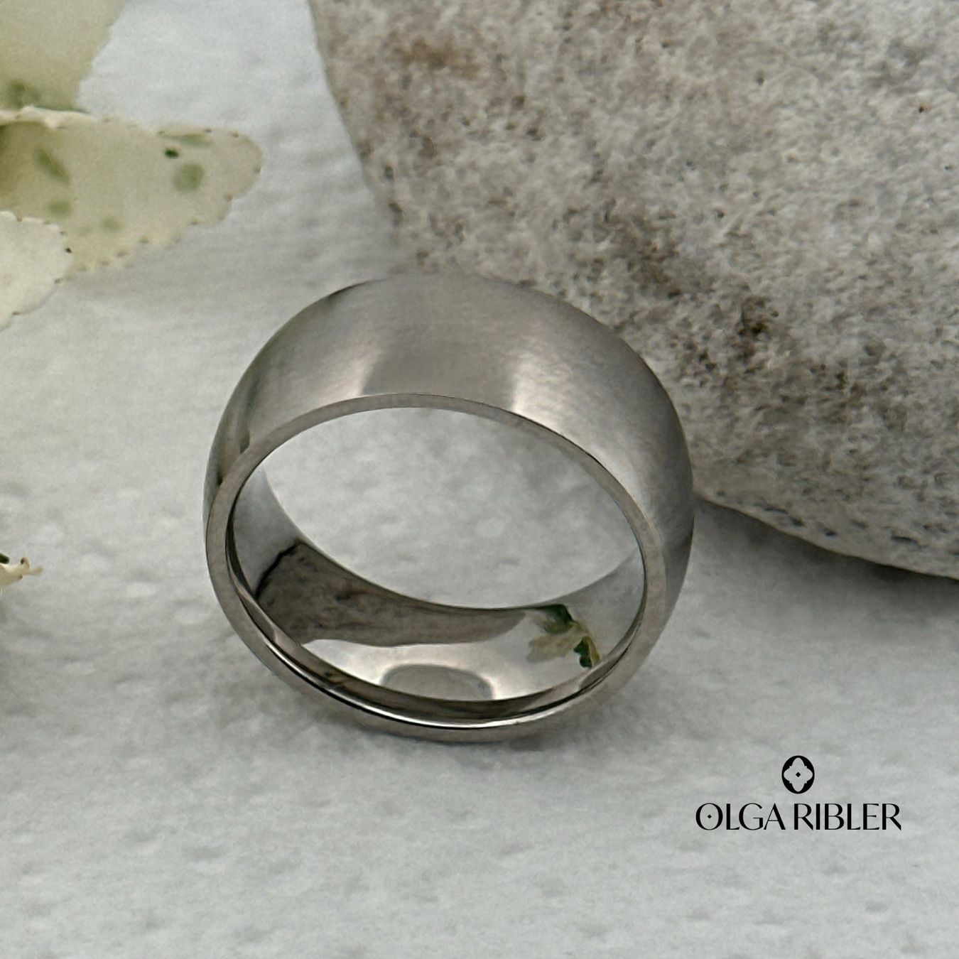 Olga Ribler Anelli: Basic Ring Edelstahl - matt - Grösse 56 – Nuovo (secondo la descrizione) da Luzern venduto da Schmuckoutlet 3