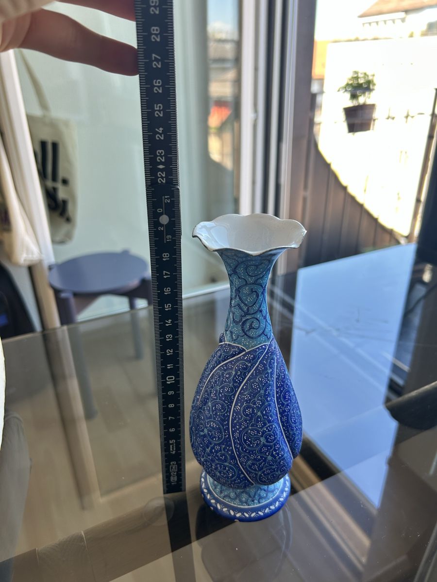 Vasi & Recipienti: Blue handmade minakari amini vase from Iran – Usato da Zürich venduto da rosyyy 1