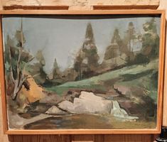 Hans Rohner – Öl auf Leinwand, Waldbach