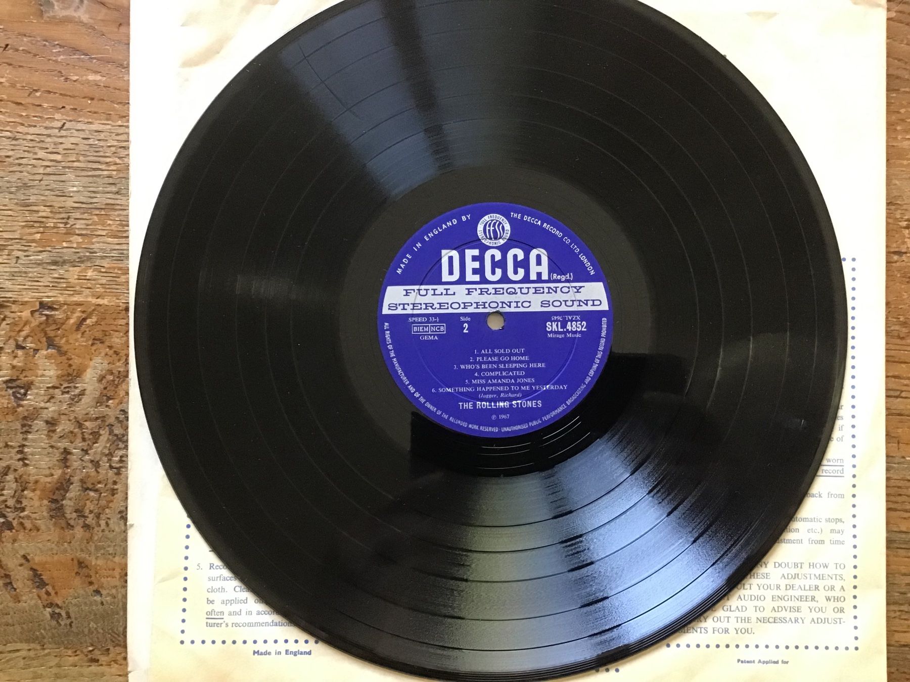 Dischi in vinile: Rare Rolling Stones UK LP – Usato da Fully venduto da Ruby97 4