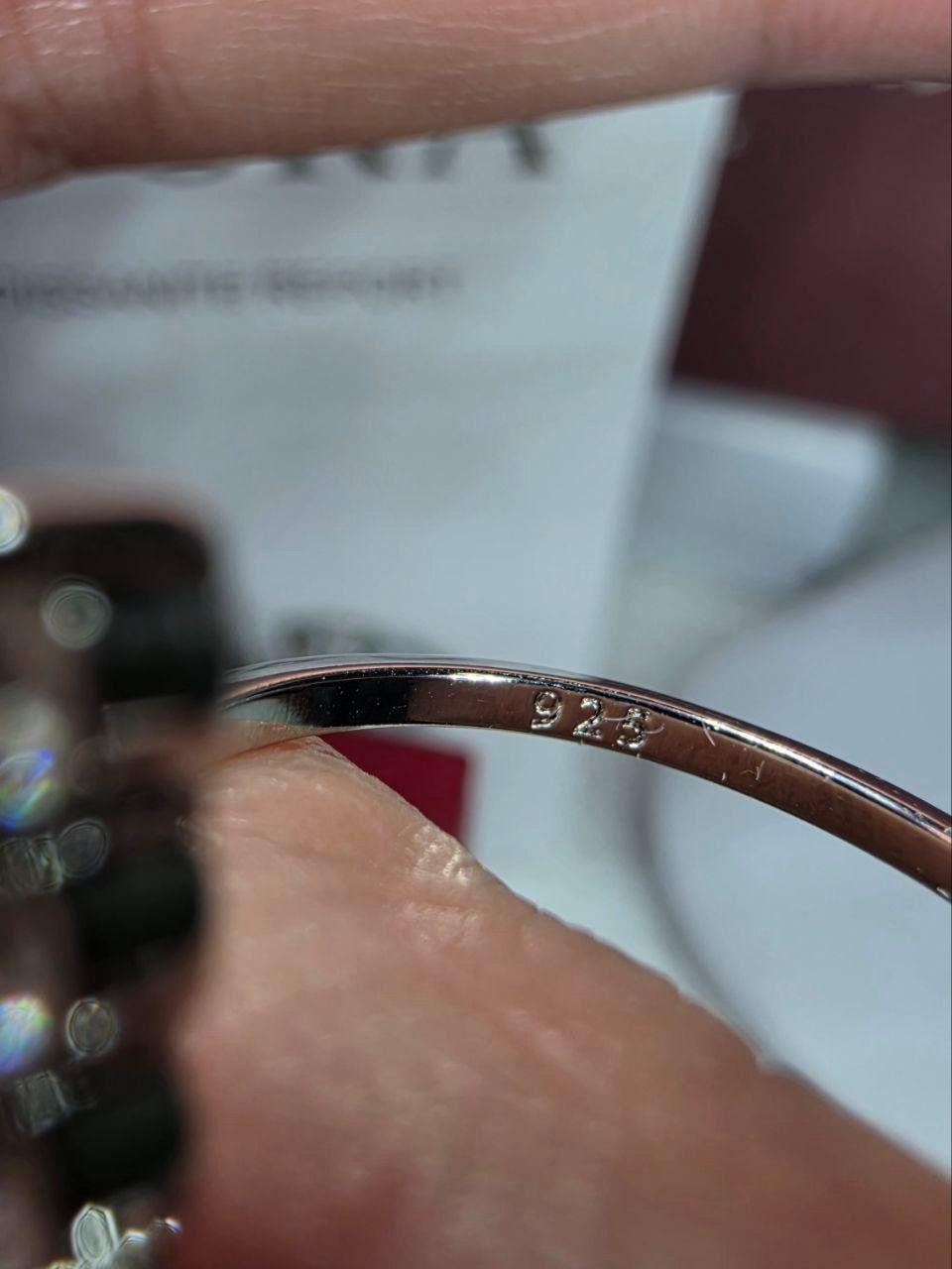 Anelli: Bague argent avec diamants de moissanite certifiés GRA – Nuovo e nell'imballaggio originale da Reconvilier venduto da Tsma67 3