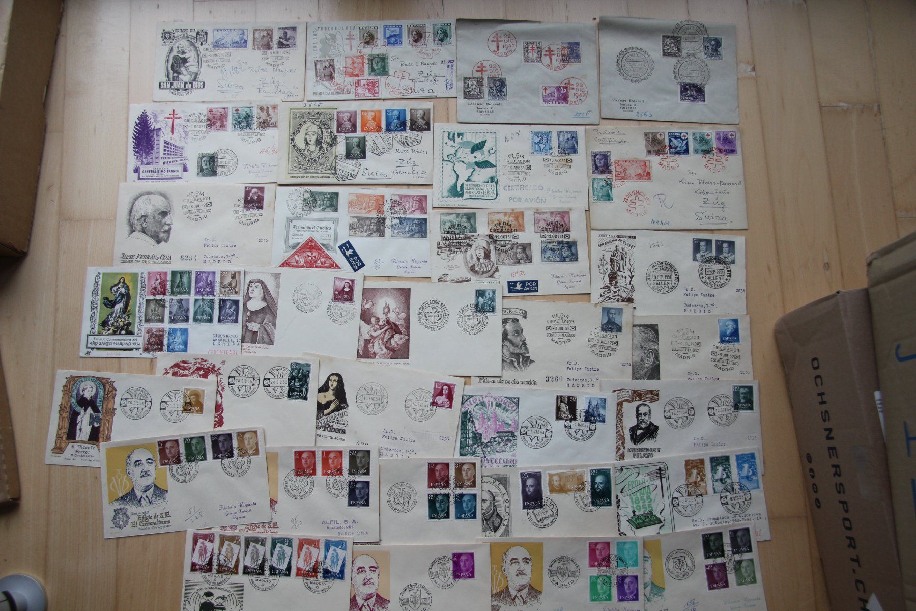 Tutti i francobolli: SPANIEN FDC Sammlung ab 40er Jahre! – Usato da Schlieren venduto da Sternstunde2 1