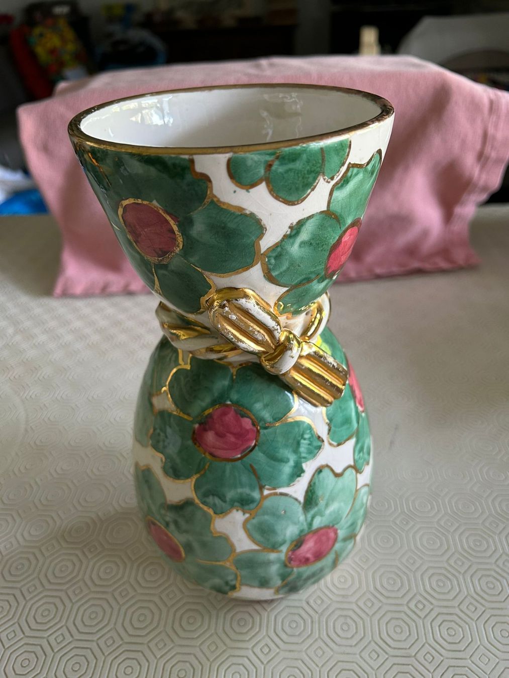 Vasi & Recipienti: Vaso fiorato Roma – Usato da Melano venduto da H-Sara