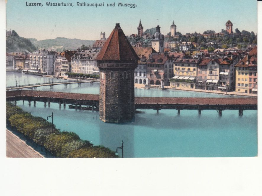 Cartoline postali: Luzern 1908 – Usato da Bürglen TG venduto da StampGraf