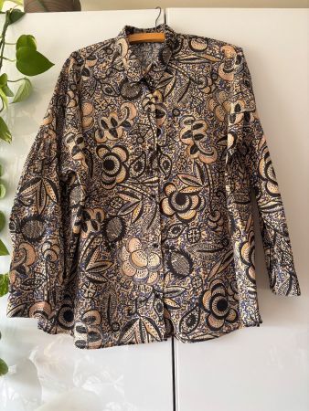 SESSUN "HANANO" gemusterte Bluse Gr. M