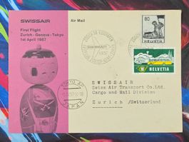 CL28 Enveloppe + Timbre Suisse 1957
