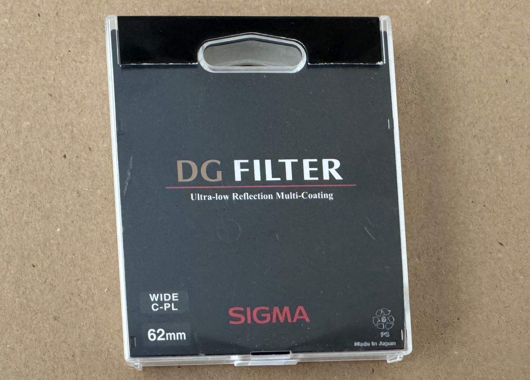 Sigma Filtri: CPL FILTER SIGMA 62mm – Nuovo e nell'imballaggio originale da Vevey venduto da souris14 1
