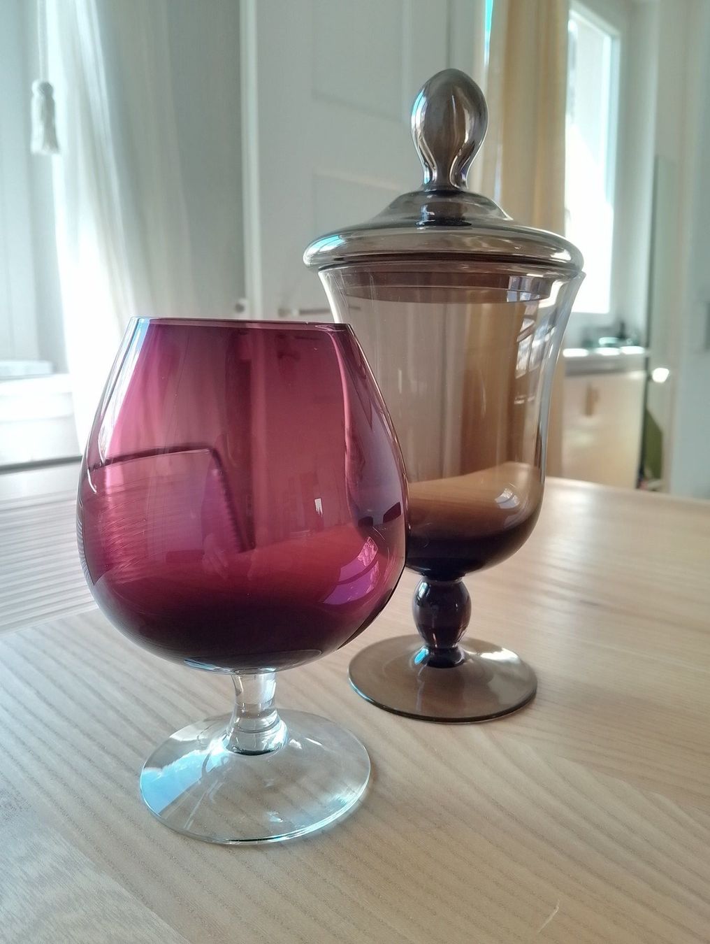 Bicchieri: Wunderschöne Vintage Glasdose mit Deckel + Cognac-Schwenker – Usato da Luzern venduto da _gluecksfund_ 3