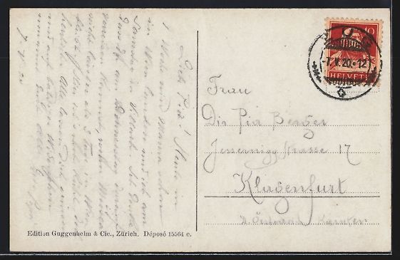 Cartoline postali: AK Zug, Alpenstrasse, 1920 – Usato da Berlin venduto da bartko-reher 1