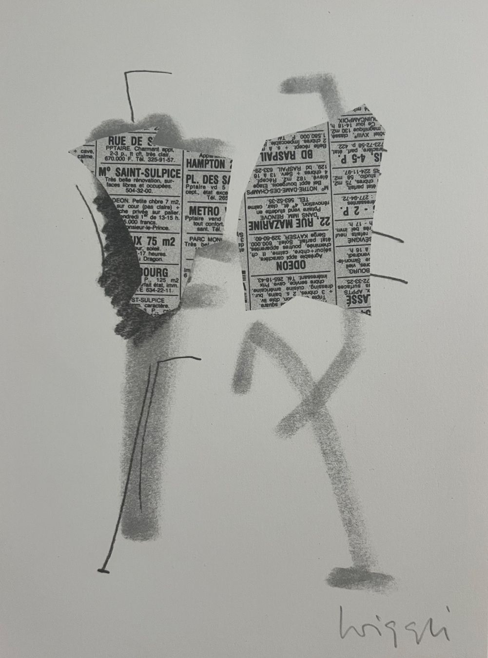 Grafica & Litografie: Oscar Wiggli, handsigniert – Usato da Rain venduto da Pic-Ass