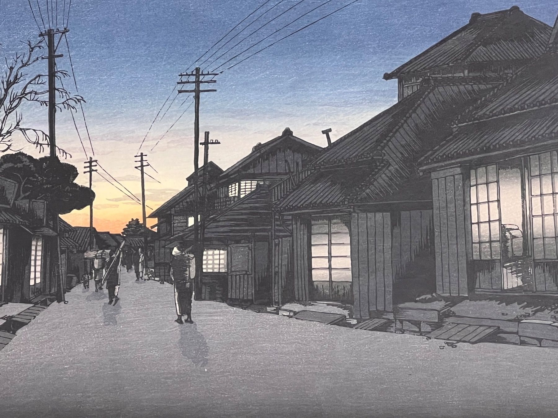 Xilografie: Koitsu Ishiwata Farbholzschnitt Twilight – Usato da Adliswil venduto da buch_und_kunst 3