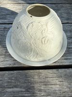 Keramik Domlicht Engel Relief Winter Dekoration 49