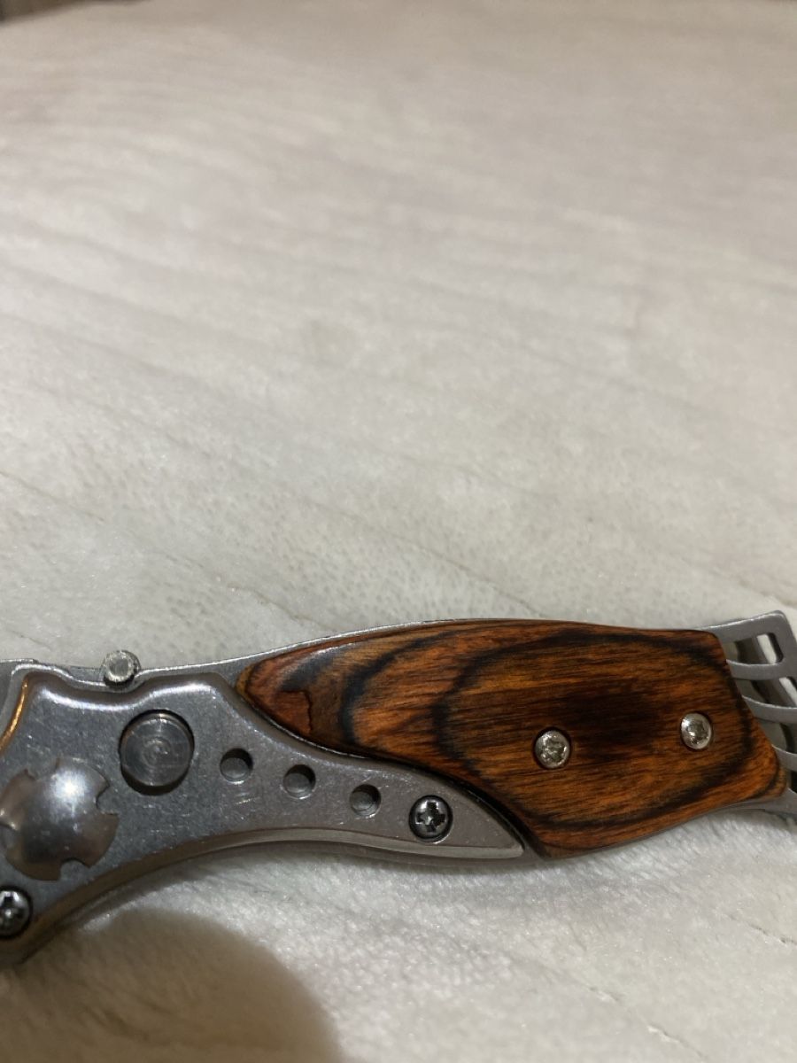 Coltelli tascabile: Scharfes Taschenmesser mit Holzgrif. – Nuovo (secondo la descrizione) da Glattfelden venduto da pal_95tk 2
