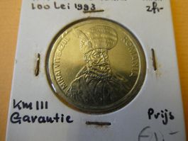Rumänien 1994, 100 Lei Mihai Viteazul, unzirkuliert