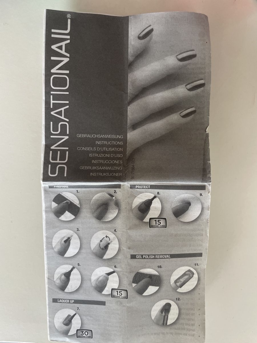 Unghie finte: Sensationail Lampe mit 6 Nagellacken – Usato da Horgen venduto da bl2 2