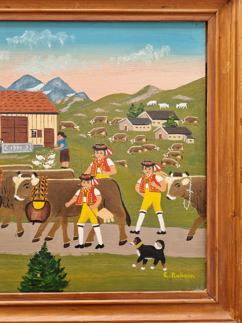 Gemälde: Appenzeller-Senntumsbild von E Rohner – Gebraucht aus Abtwil SG von danikari 1