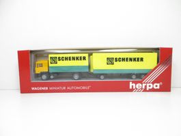 Herpa H0 859185 MAN Hängerzug SCHENKER (Kabine n. Original)