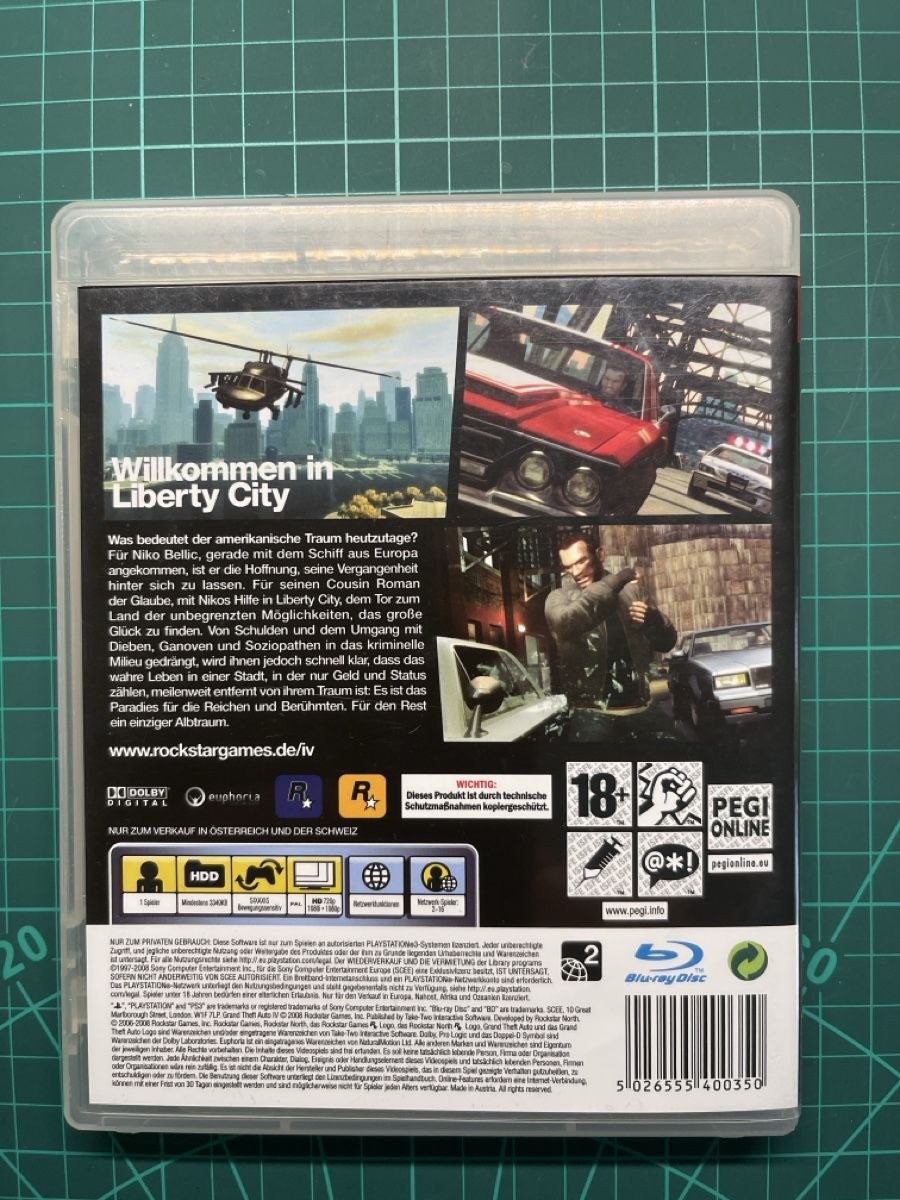 Sony Spiele: Grand Theft Auto IV PS3  – Gebraucht aus Killwangen von cherubim13 1