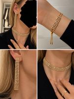 Swarovski Schmuckset – Goldfarben mit funkelnden Kristallen 