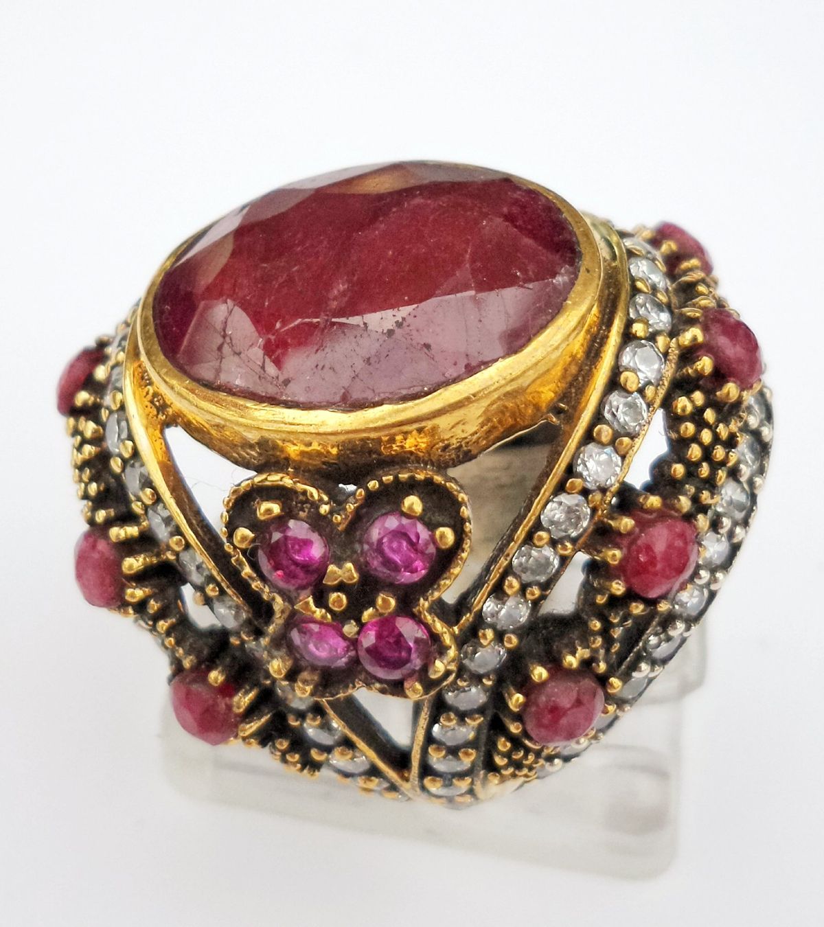 Ringe: Vintage Rubin Ring, 925er Silber – Neu (gemäss Beschreibung) aus Zürich von adriben 4