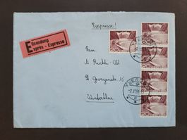 1951, Brief von Yverdon nach Winterthur