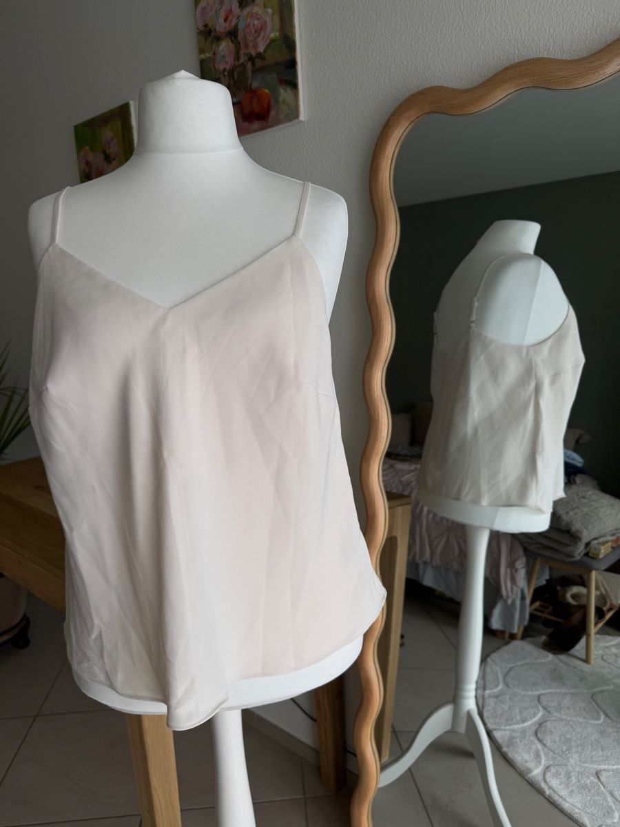 Phase Eight Tops: Phase Eight Spaghetti-Träger Top ecru – Neuf (Voir description) à Muttenz par einfach-schoen