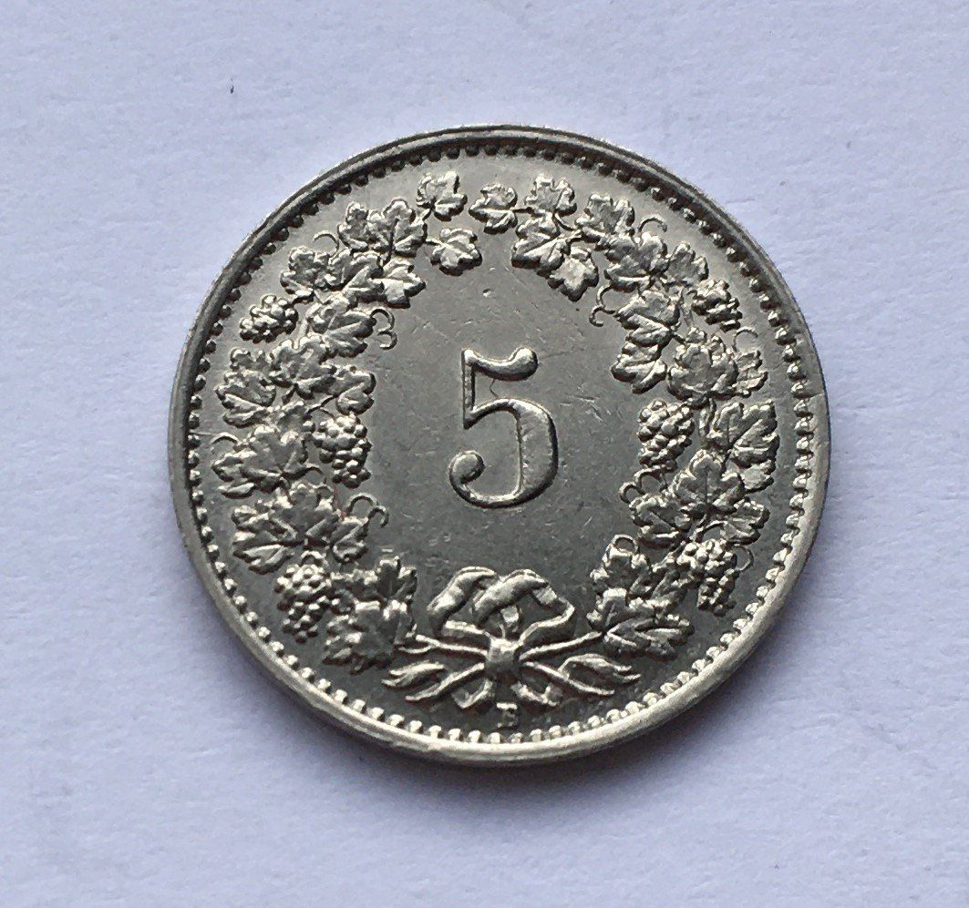 Tutti le monete: 1941 5 Rappen -unz – Usato da Kirchberg SG venduto da Zenhad69 1