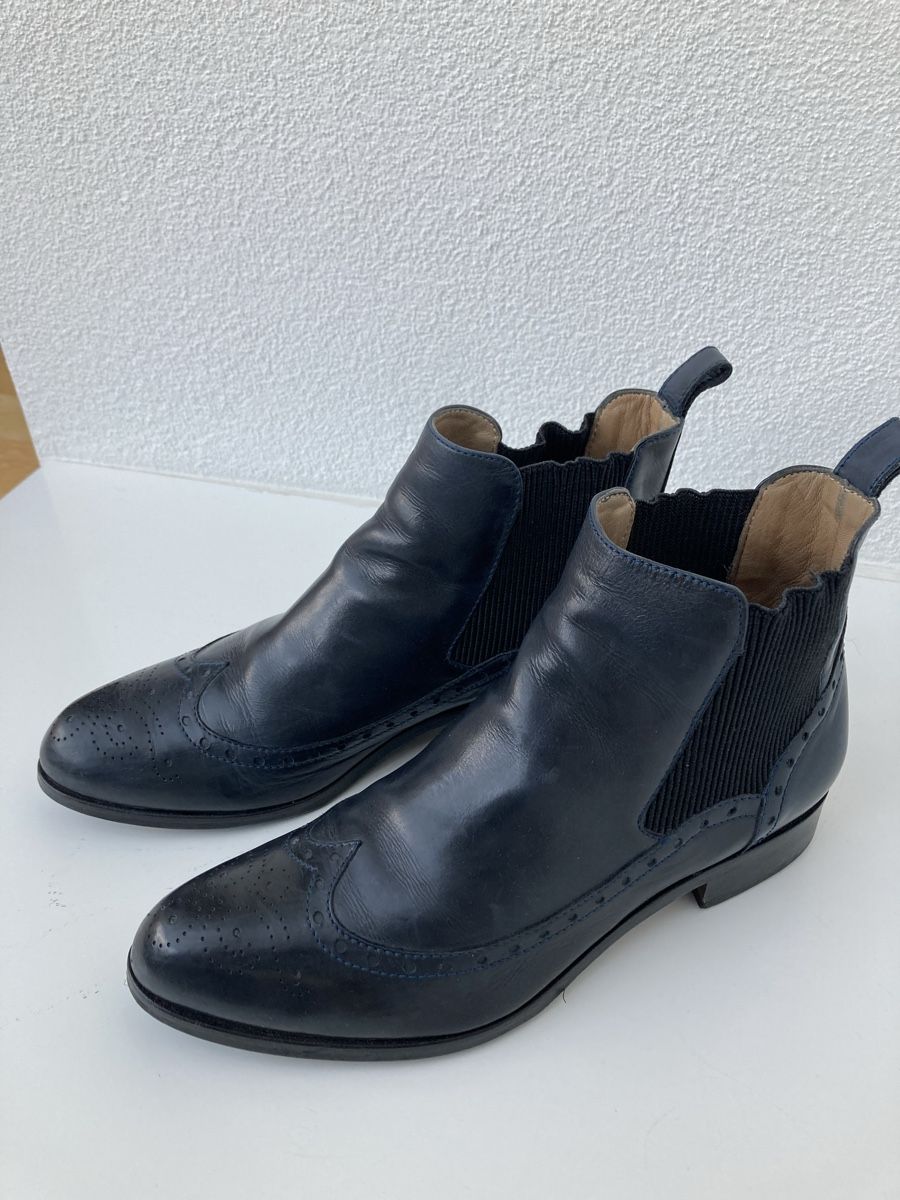 Damenschuhe: Boots / Stiefeletten, dunkelblau, Gr.37 – Gebraucht aus Braunau von Tina_24