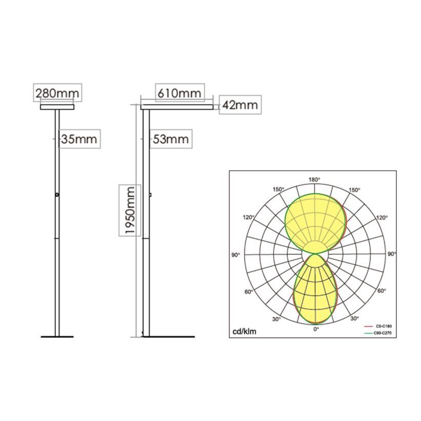 Lampen: CONTINI Dimmbare LED Stehleuchte NEU - 102915 – Neu und originalverpackt aus Opfikon von Shoni 2