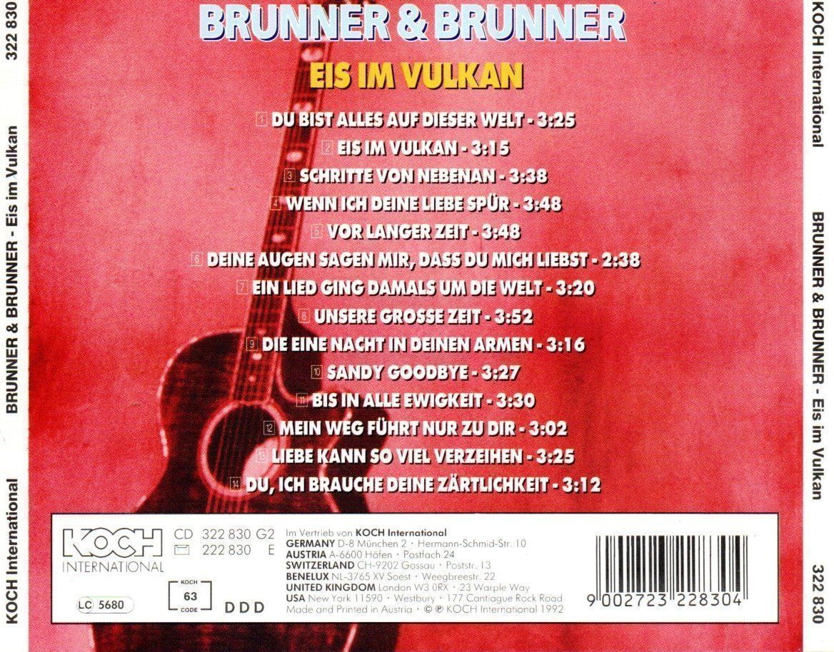 CD: BRUNNER & BRUNNER - EIS IM VULKAN - CD – Usato da Greifensee venduto da scharmant 1