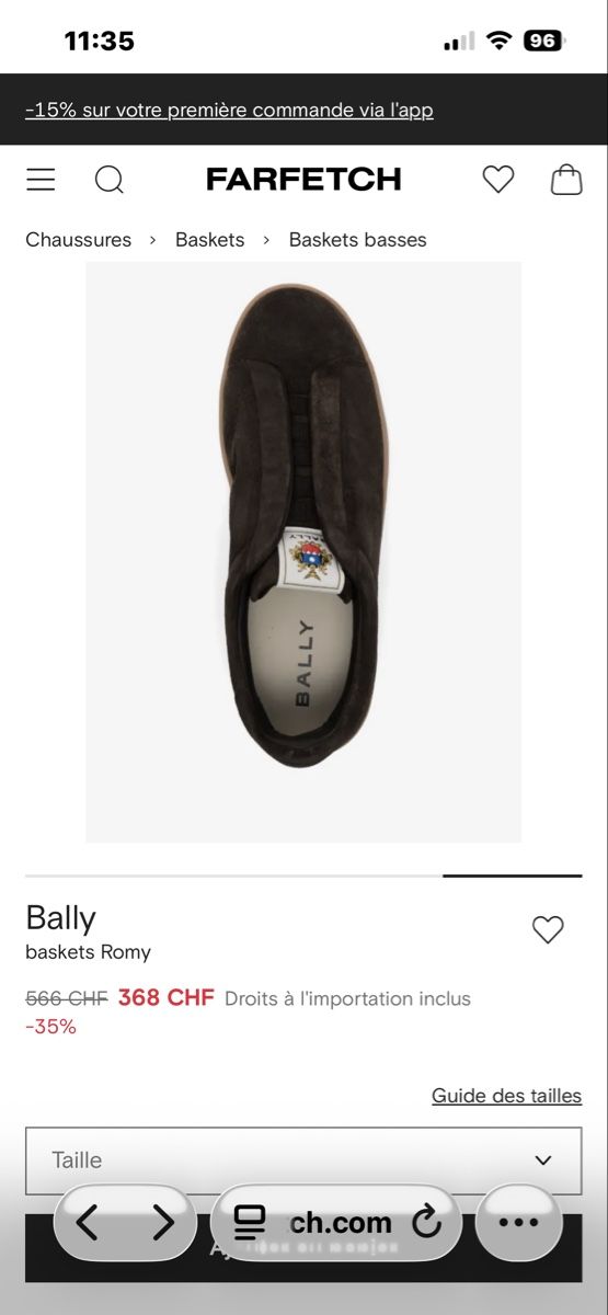 Bally Chaussures hommes: Bally baskets Romy 39.5 – Neuf (Voir description) à La Chaux-de-Fonds par AntonioB04 8