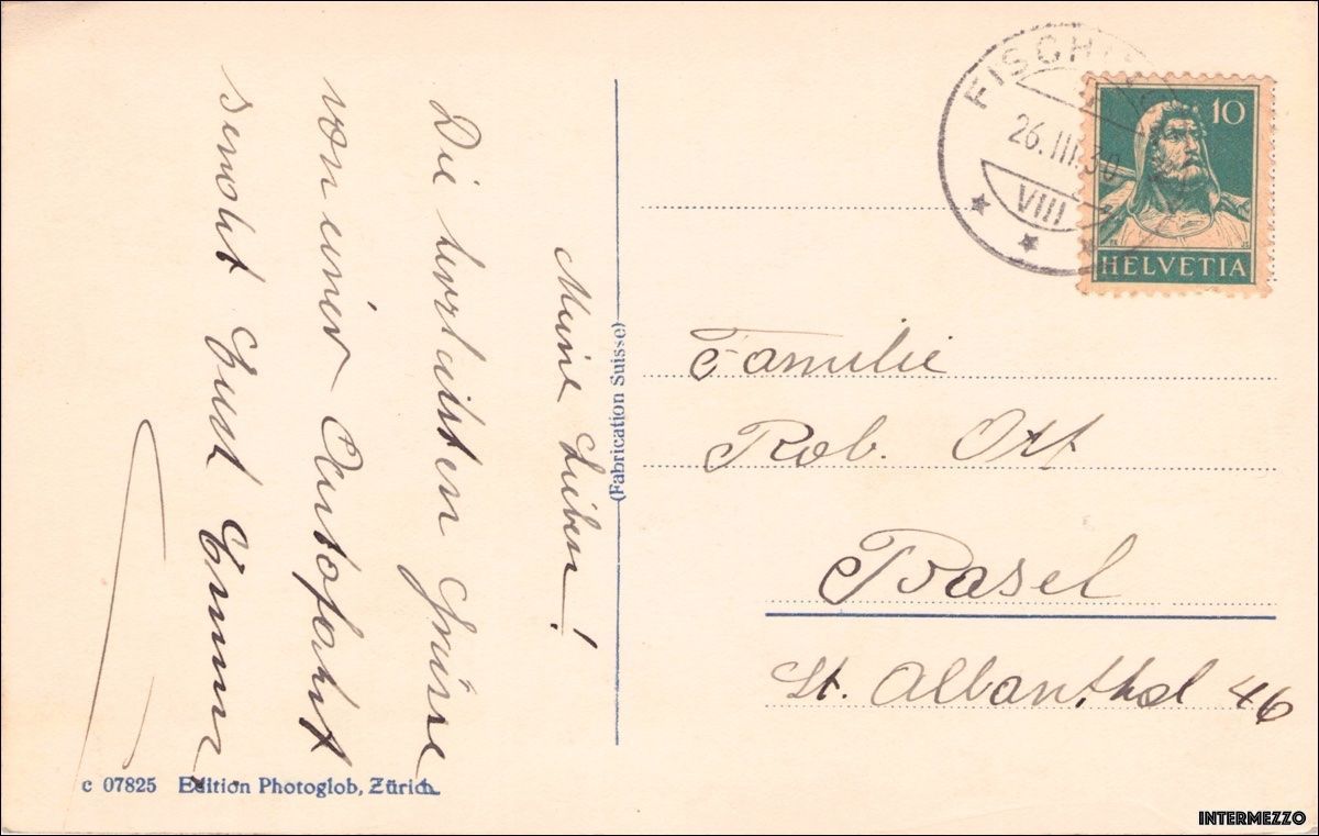 Cartoline postali: Fischingen TG // Hörnli 1930 – Usato da Basel venduto da intermezzo12 1