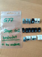 LegoTeile: verschiedene bedruckte Slopes (1x Brick)   /G77
