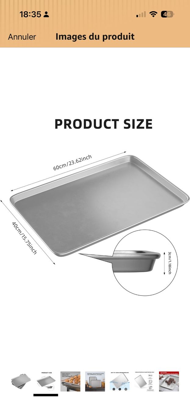 Piatti di portata: 3x plaques de cuisson (US Style) – Nuovo (secondo la descrizione) da Prangins venduto da red_shoelace 1