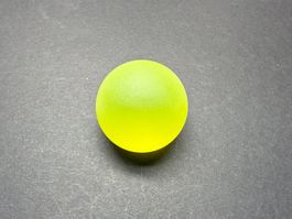 Uranglas Kugel 40 mm, gelb, komplett rund
