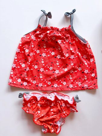Costume spezzato bimba Okaidi 2 pezzi taglia 23 mesi
