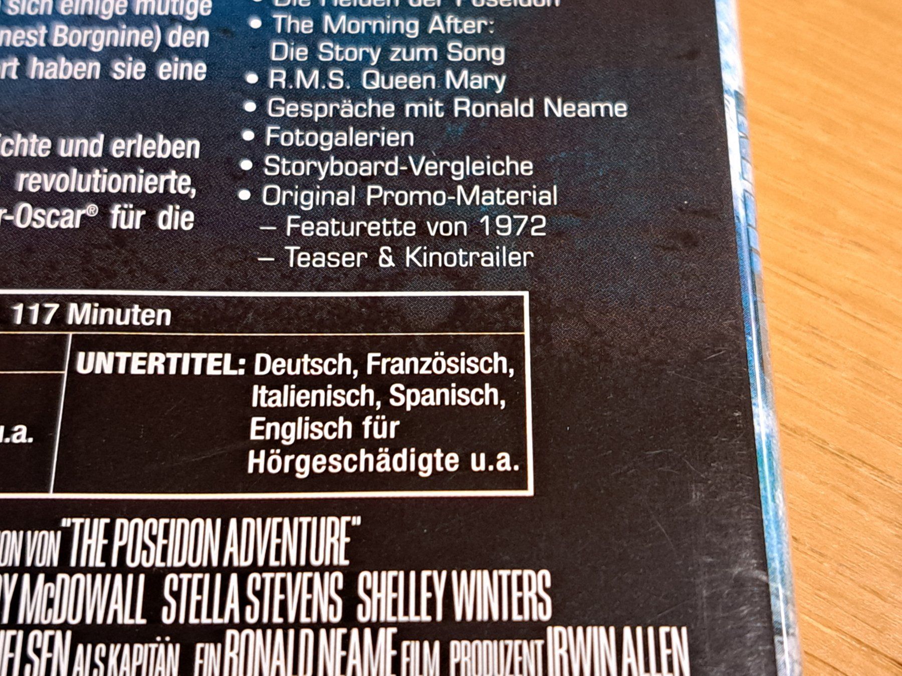 Tutti i DVDs: Blu-ray Poseidon Inferno mit Gene Hackman 1972 – Nuovo (secondo la descrizione) da Unterseen venduto da Kanica 5