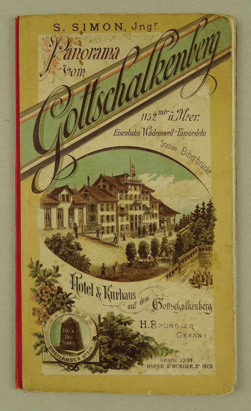 Libri: PANORAMA VOM GOTTSCHALKENBERG 1886 – Usato da Grüningen venduto da Kartensammler