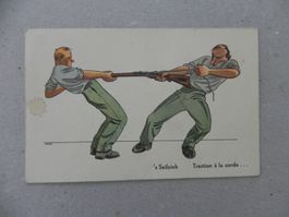 CH Humor Motiv Karte Miltär Rueblikarte Bären Katzen 1941