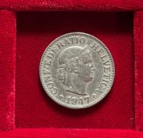Schweiz 10 Rappen 1947 B vzgl Libertaskopf