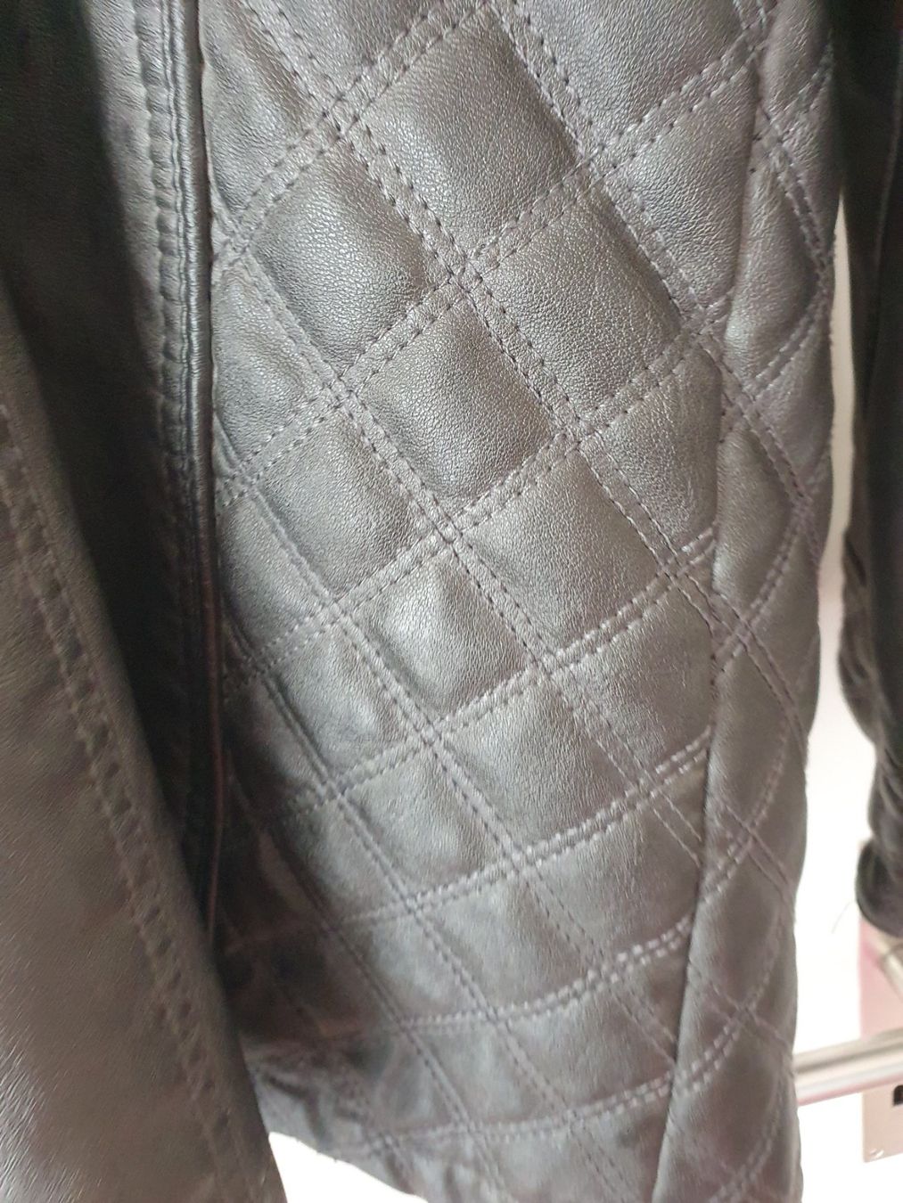 C&A Giacche: Leichte Kunstlederjacke von Canda Gr. 50 Farbe Schlamm – Usato da Zweidlen venduto da Shubli 5