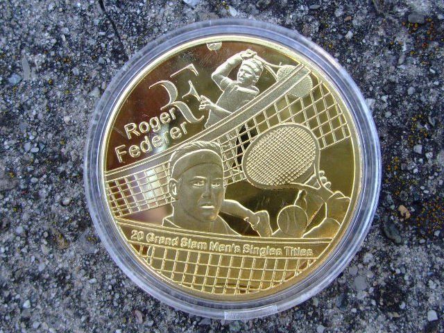 Toutes les monnaies: ROGER FEDERER 5 GEDENKSMÜNZEN MIT CERTIFICATE – D'occasion à Schachen b. Reute par Dzestar 7